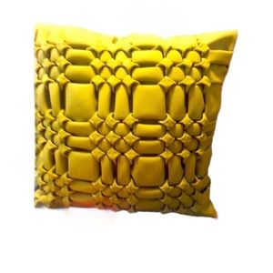 Trapped handmade cushion
